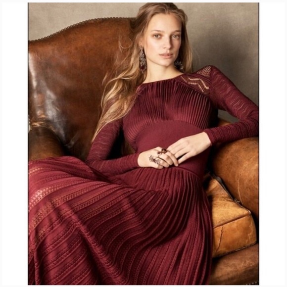 Ralph Lauren Collection red pleated gown 50th anniversary collection - Picture 1 of 5